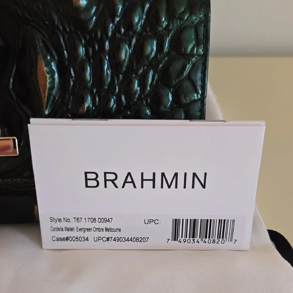 Brahmin Asher Tote and Cordelia Wallet Set in Evergreen Ombre Melbourne. NWT - Picture 15 of 16